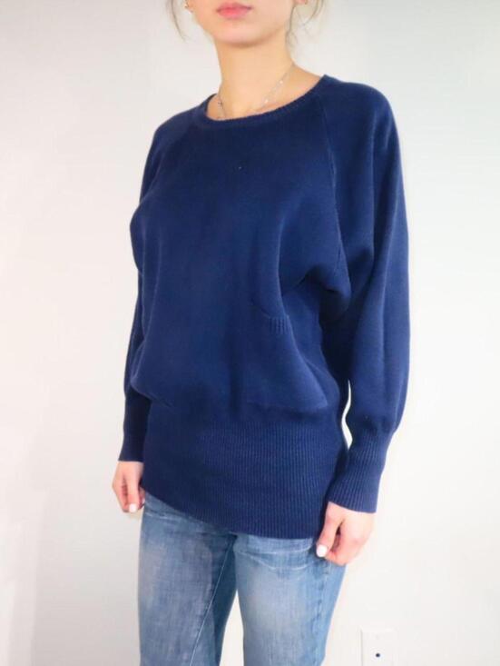 Sweaters - Women's Navy and Blue Jumper